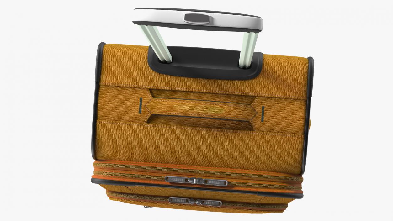 3D Softside Rolling Luggage Orange