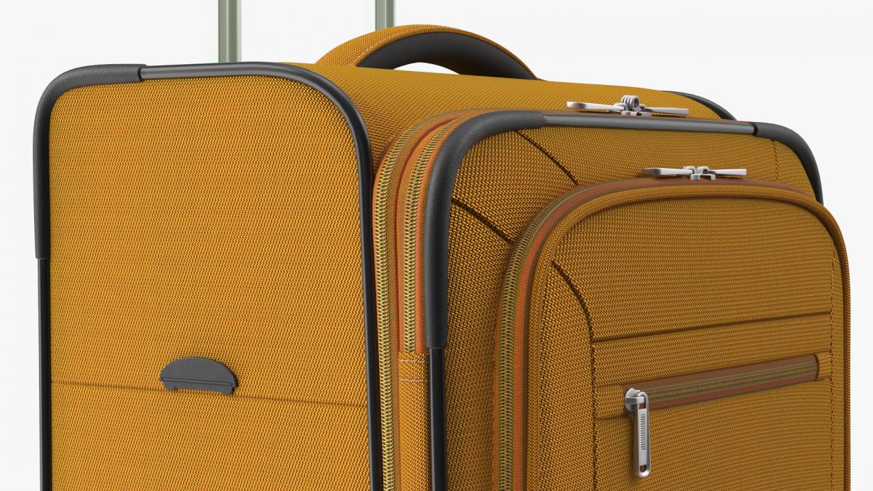 3D Softside Rolling Luggage Orange