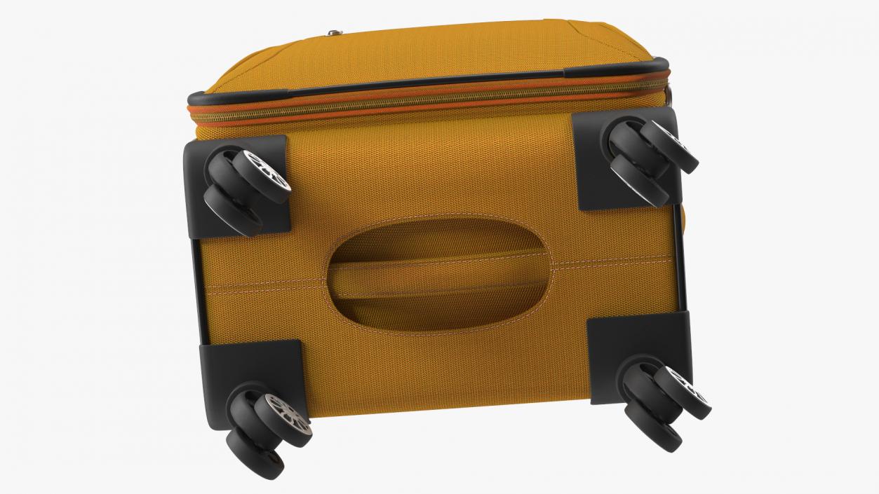 3D Softside Rolling Luggage Orange