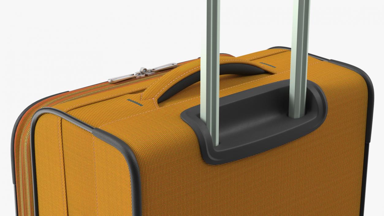 3D Softside Rolling Luggage Orange