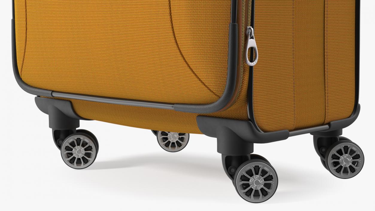 3D Softside Rolling Luggage Orange