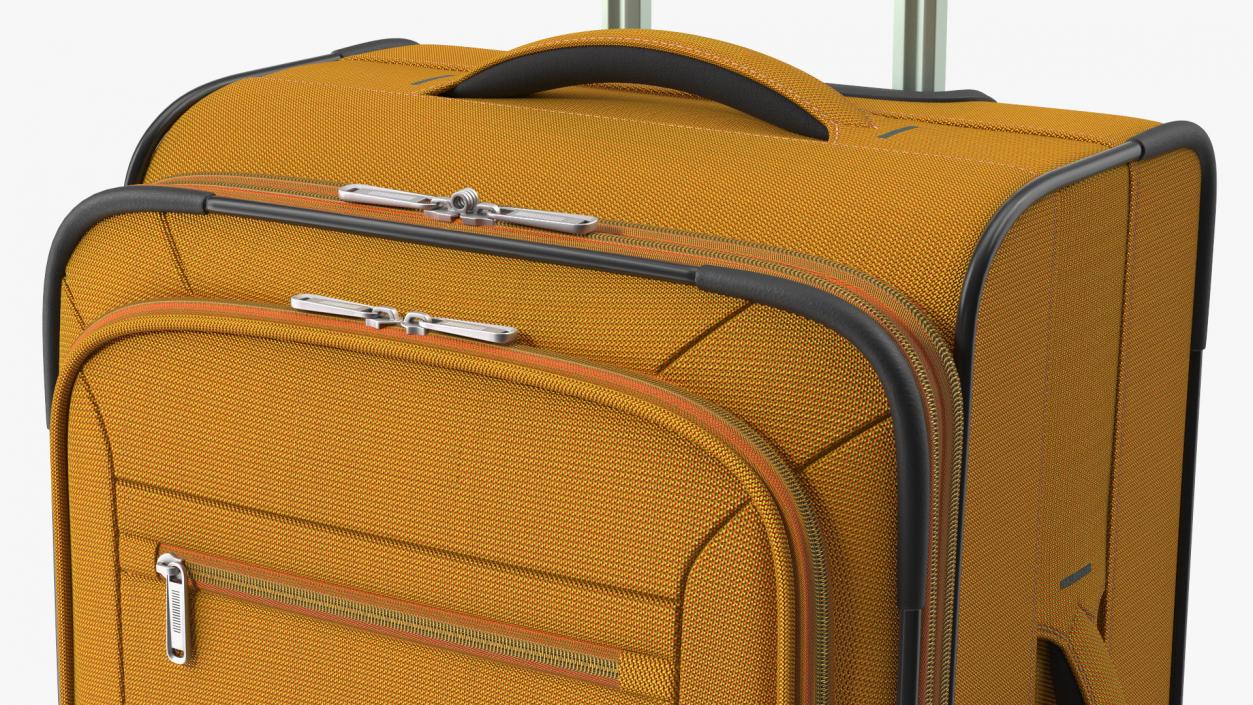 3D Softside Rolling Luggage Orange