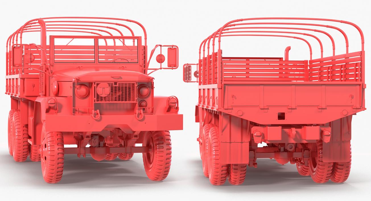 Cargo Truck M35 Rigged 3D