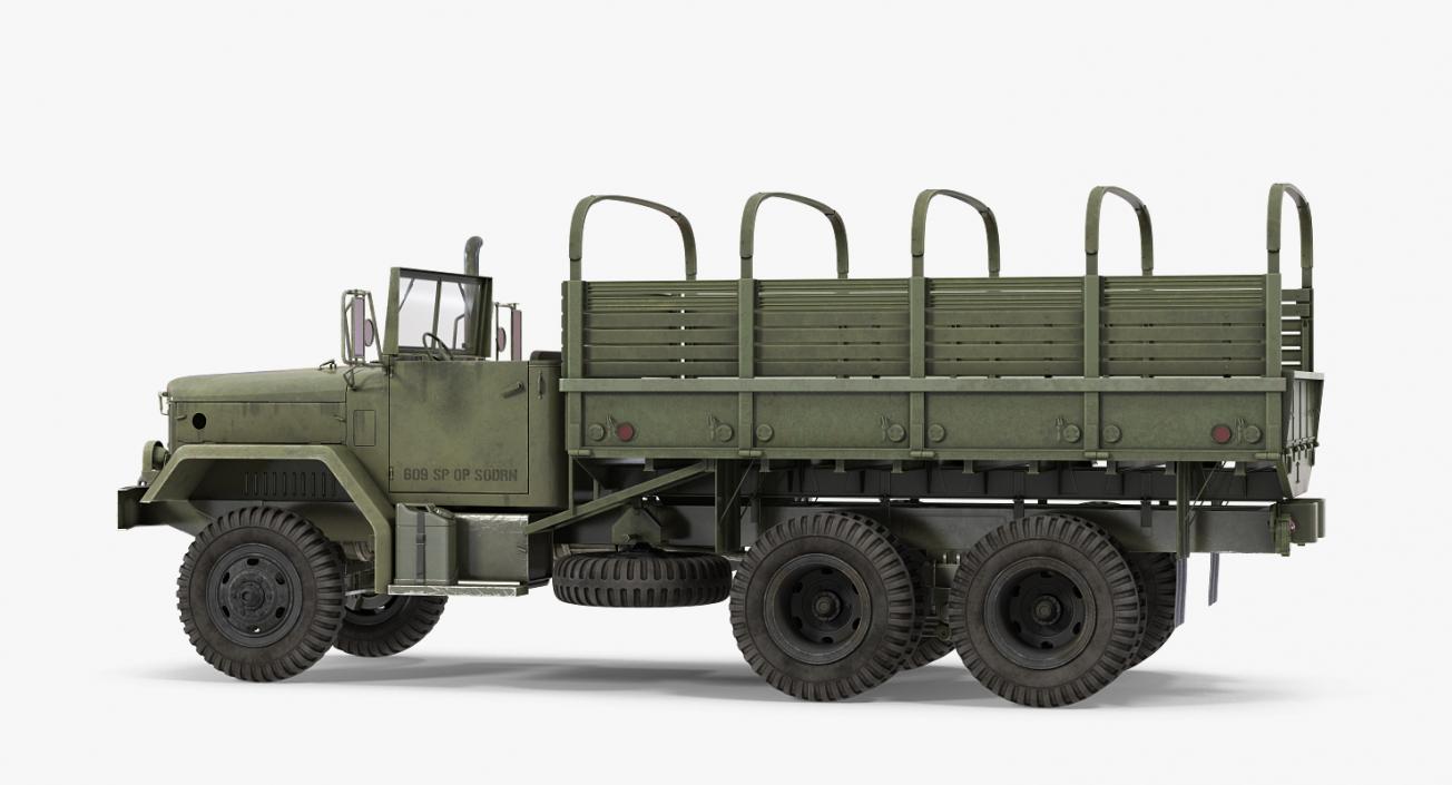 Cargo Truck M35 Rigged 3D