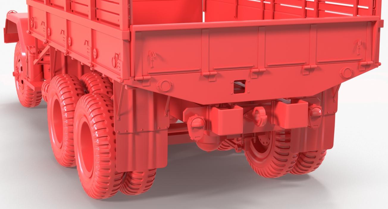 Cargo Truck M35 Rigged 3D