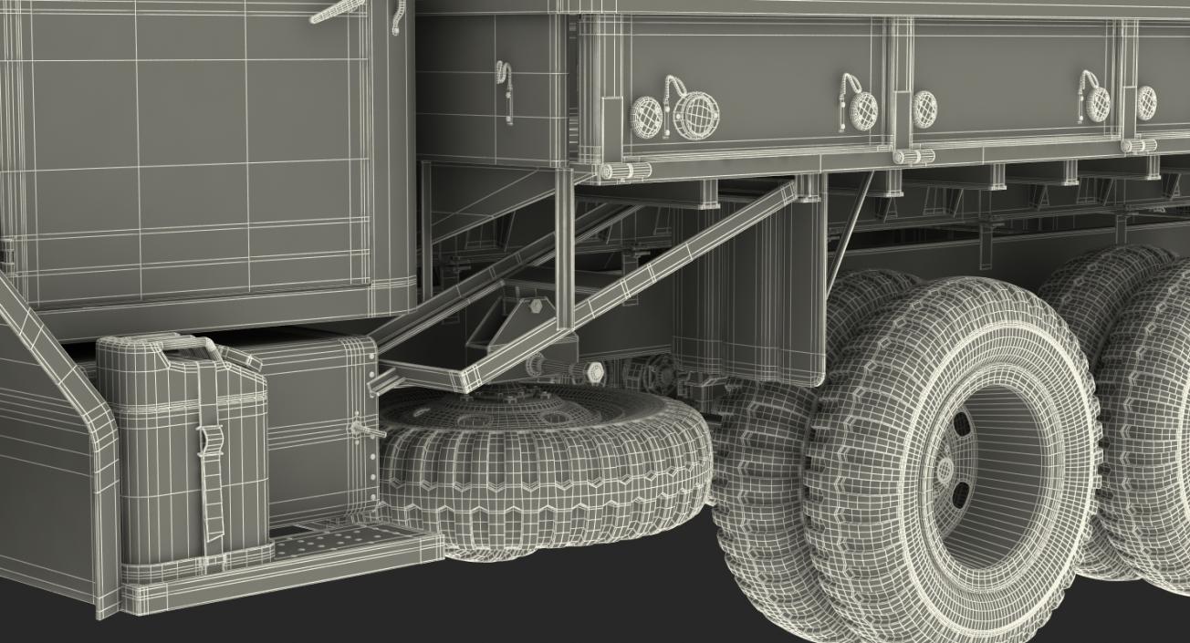 Cargo Truck M35 Rigged 3D