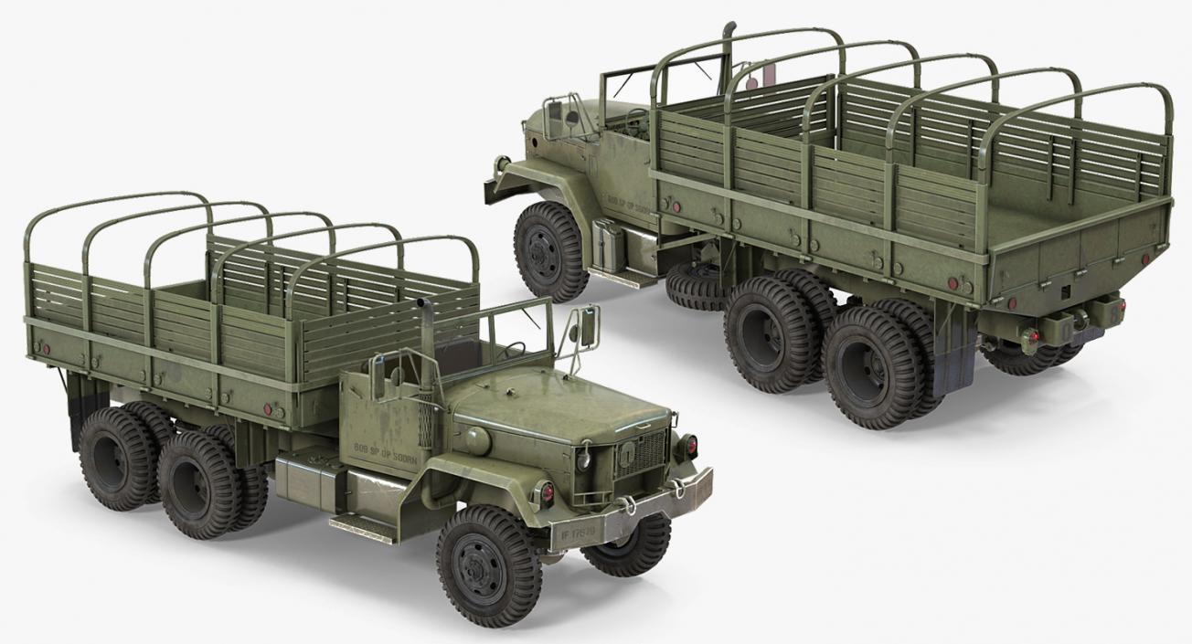 Cargo Truck M35 Rigged 3D