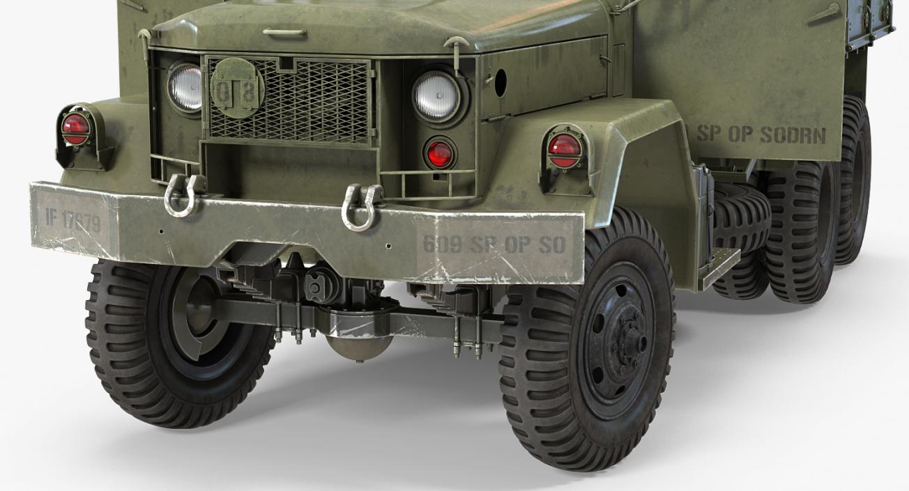 Cargo Truck M35 Rigged 3D