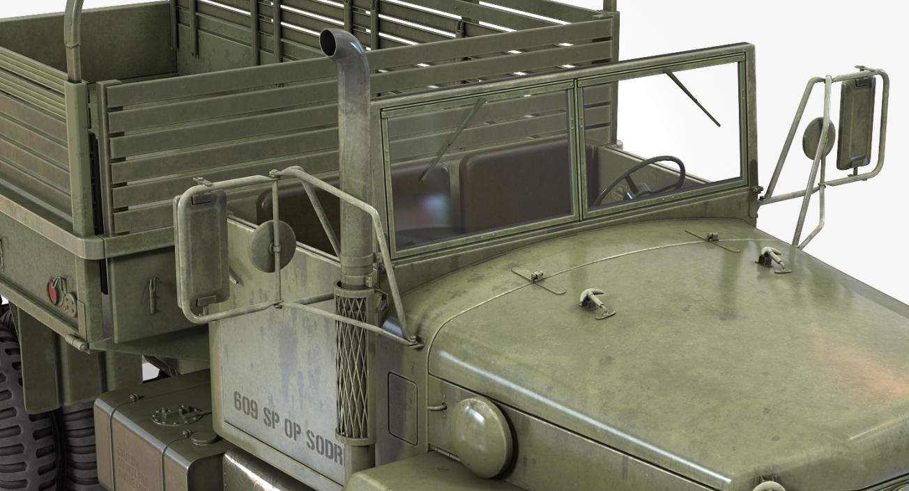 Cargo Truck M35 Rigged 3D