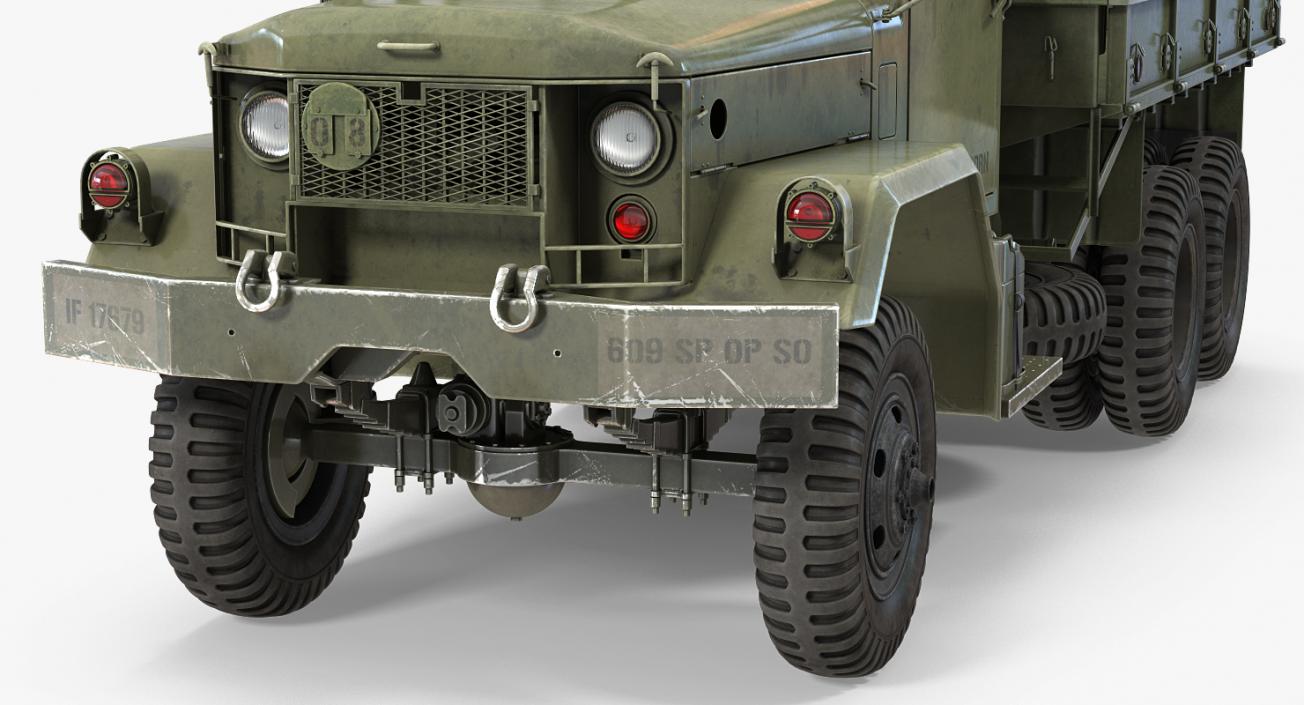 Cargo Truck M35 Rigged 3D