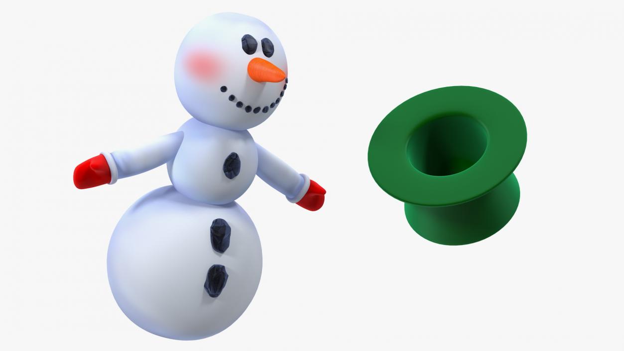 Snowman T-Pose 3D model