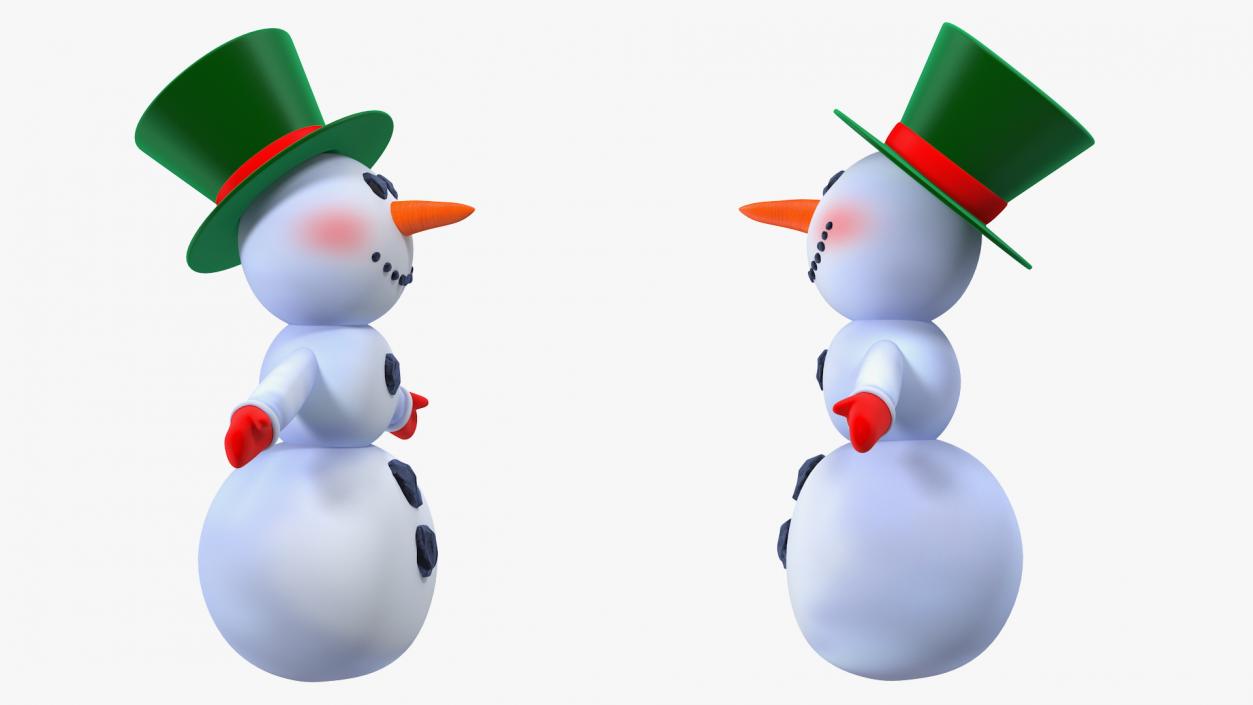 Snowman T-Pose 3D model