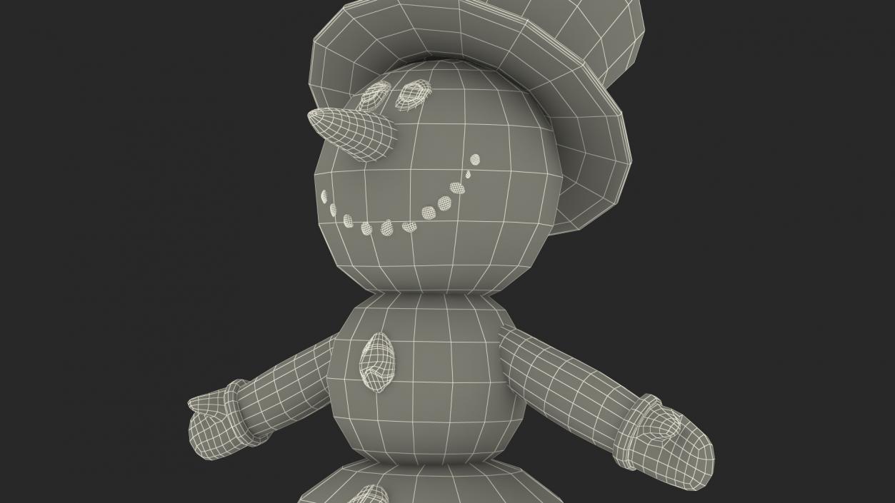 Snowman T-Pose 3D model