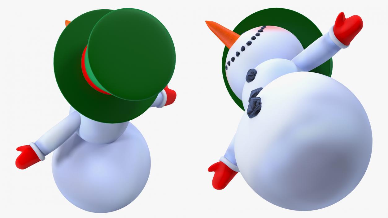 Snowman T-Pose 3D model