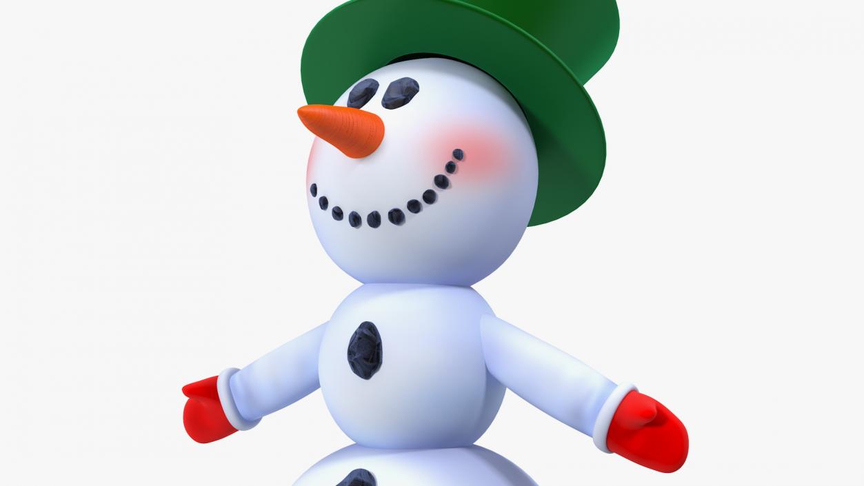 Snowman T-Pose 3D model