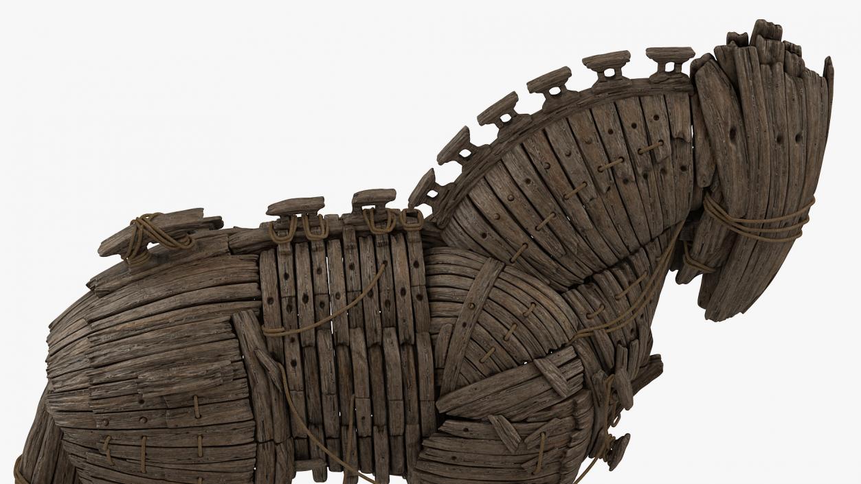 Wooden Trojan Horse 3D model