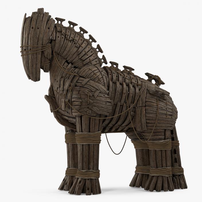 Wooden Trojan Horse 3D model