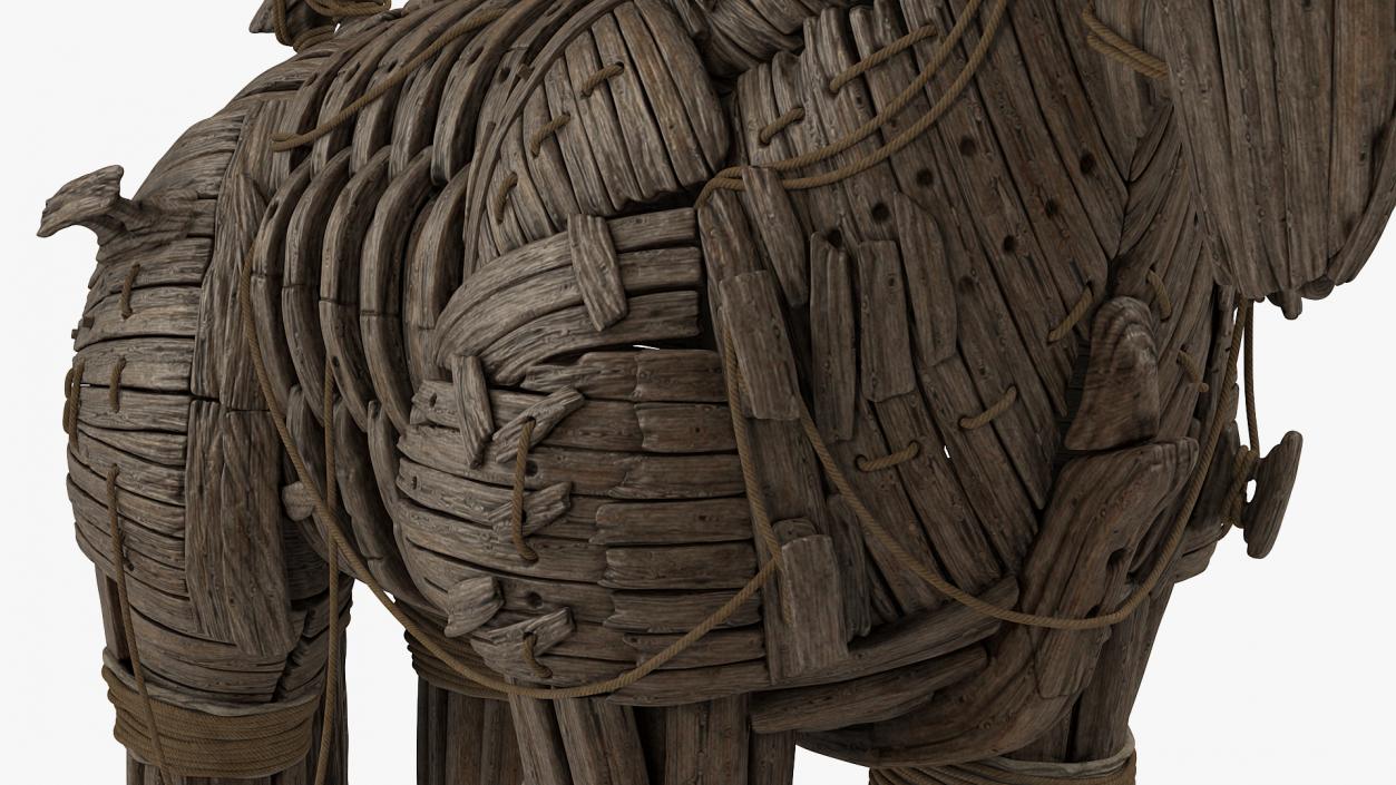 Wooden Trojan Horse 3D model