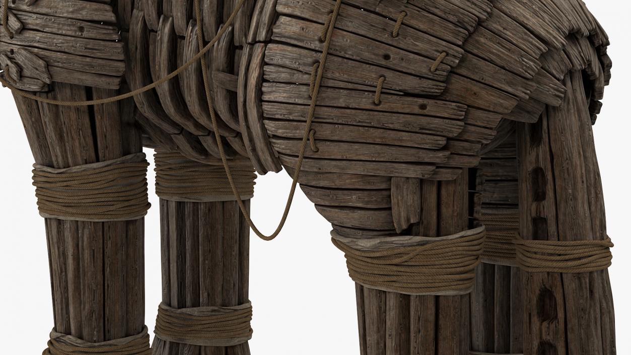 Wooden Trojan Horse 3D model