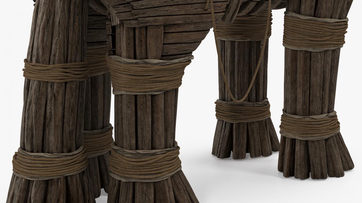 Wooden Trojan Horse 3D model