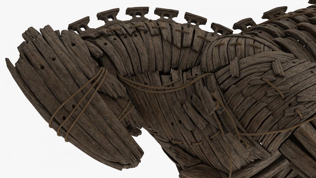 Wooden Trojan Horse 3D model