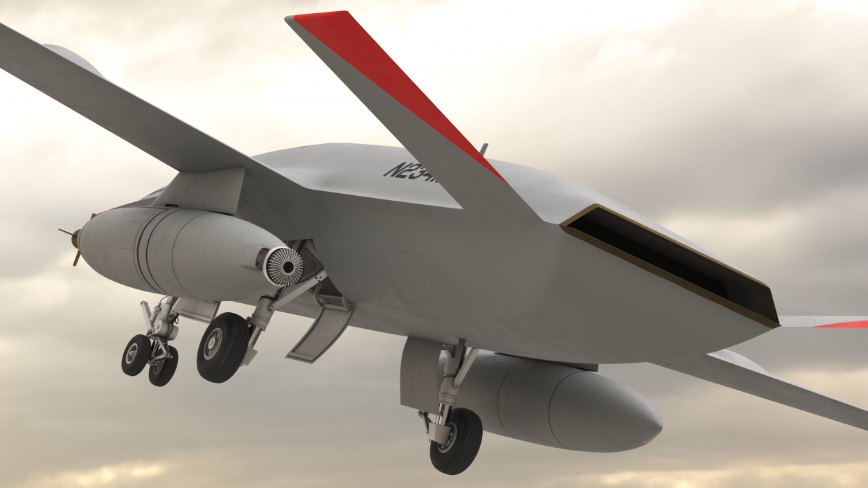 3D Boeing MQ25 Stingray Aerial Refueling Drone model