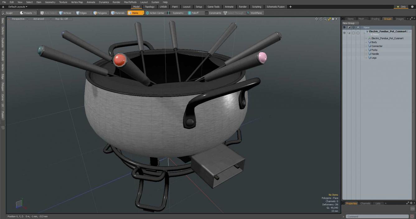 Electric Fondue Pot Cuisinart 3D model