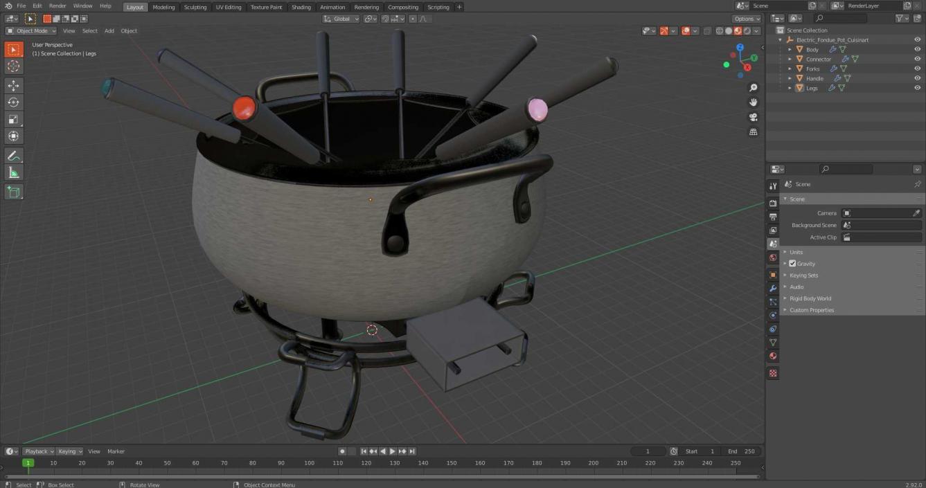 Electric Fondue Pot Cuisinart 3D model