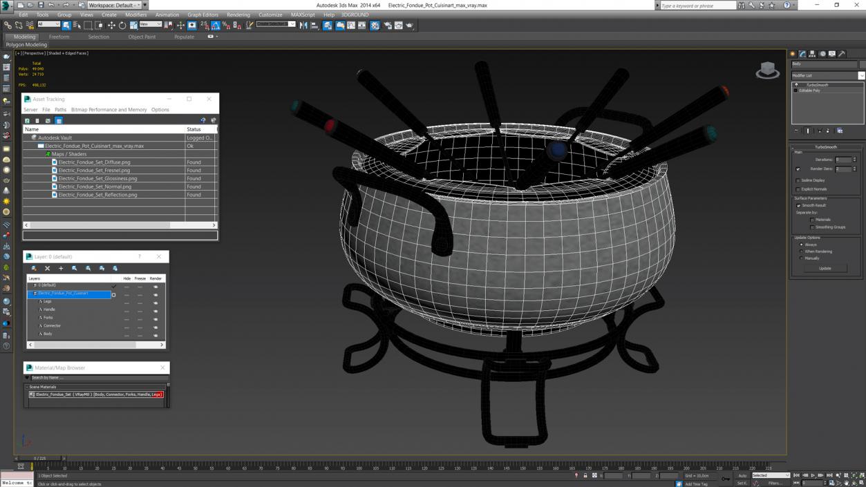 Electric Fondue Pot Cuisinart 3D model