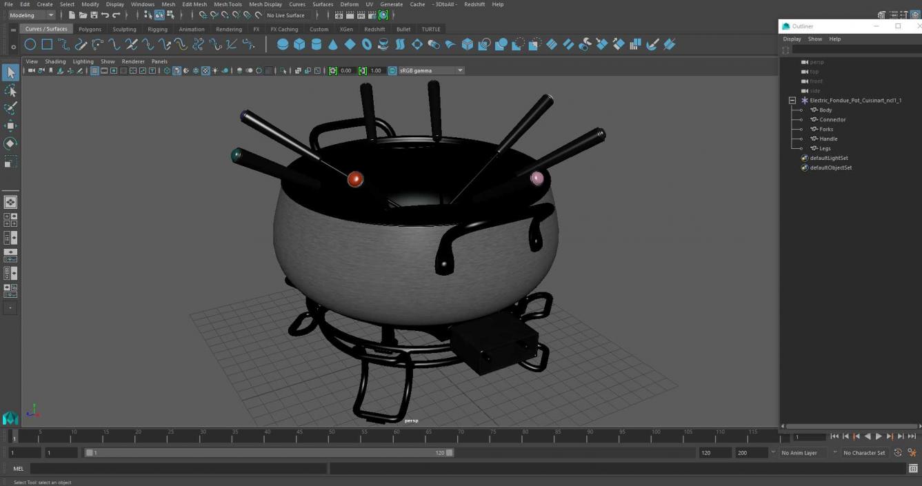 Electric Fondue Pot Cuisinart 3D model