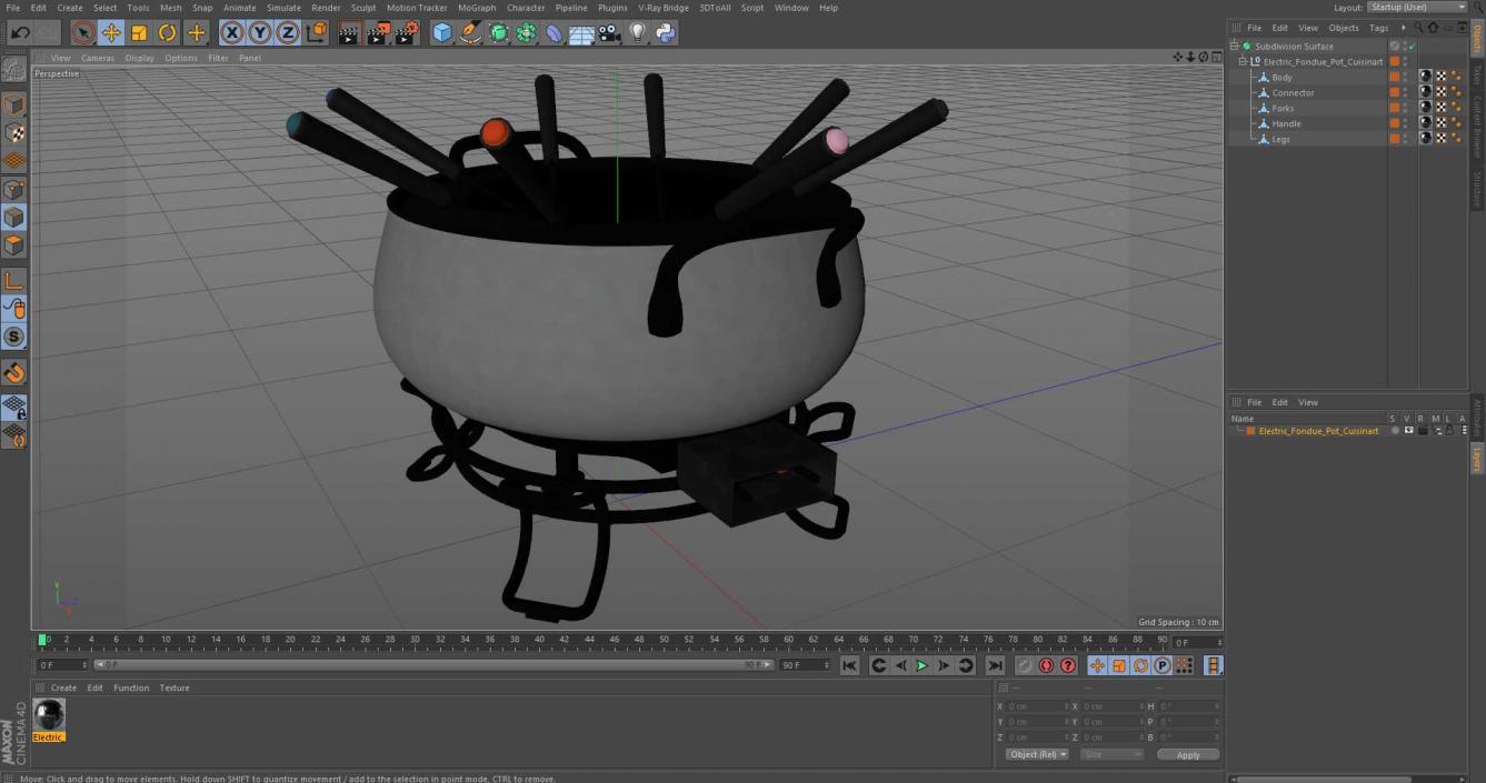 Electric Fondue Pot Cuisinart 3D model