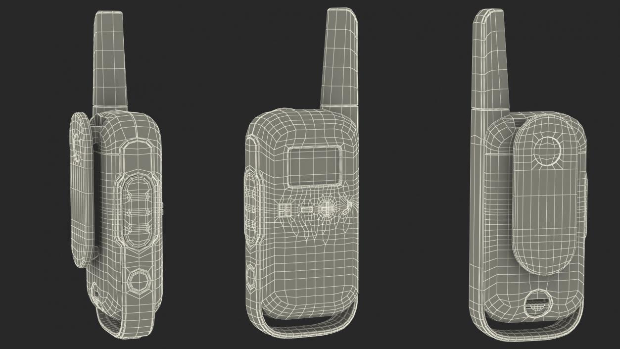 3D Walkie Talkie Portable Radio model