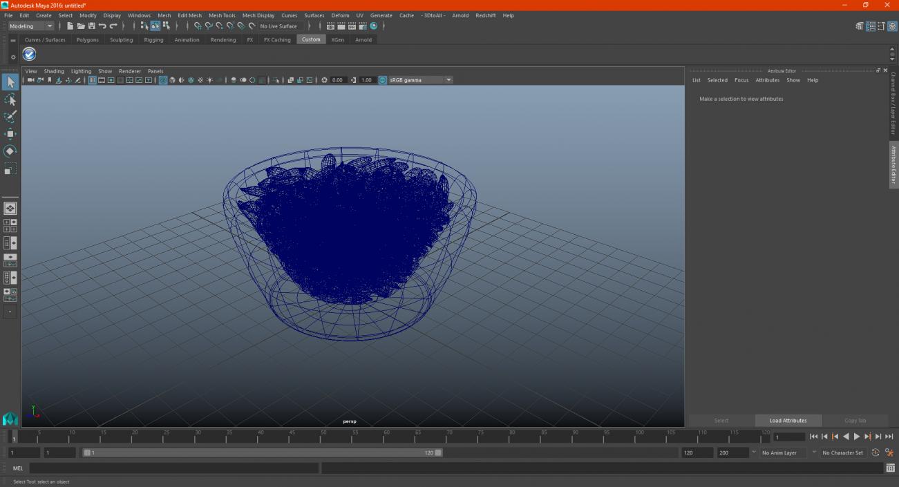 3D Peeled Pumpkin Seeds in a Ceramic Bowl model