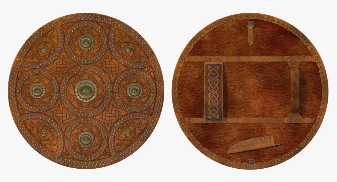 3D Scottish Targe Shield