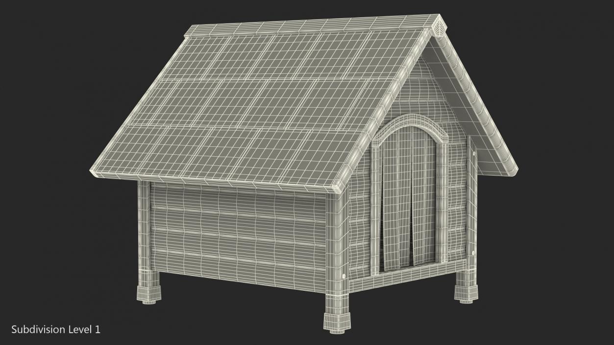 3D model Light Wood Pet House