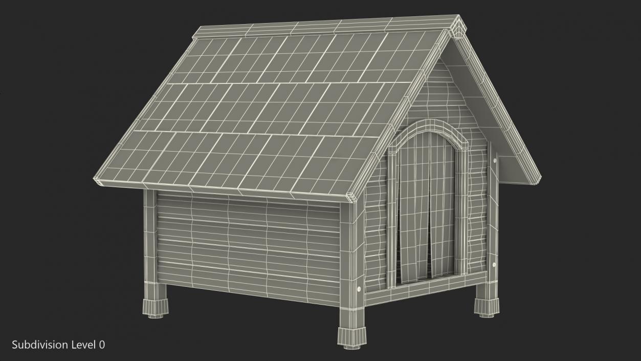 3D model Light Wood Pet House