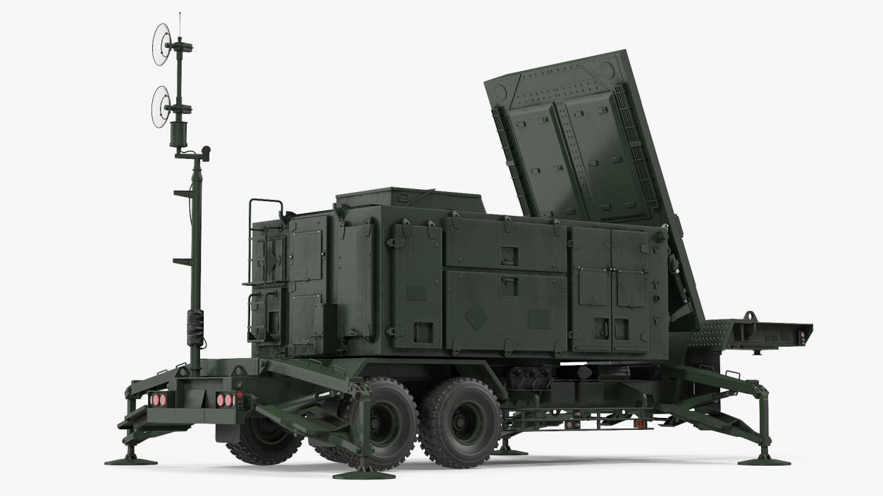 3D Patriot Radar AN MPQ53 Green model