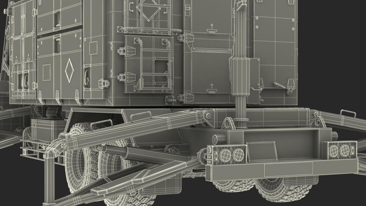 3D Patriot Radar AN MPQ53 Green model