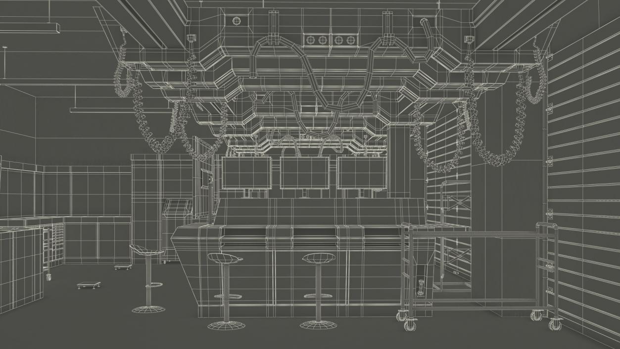 3D Formula 1 Garage Rigged model