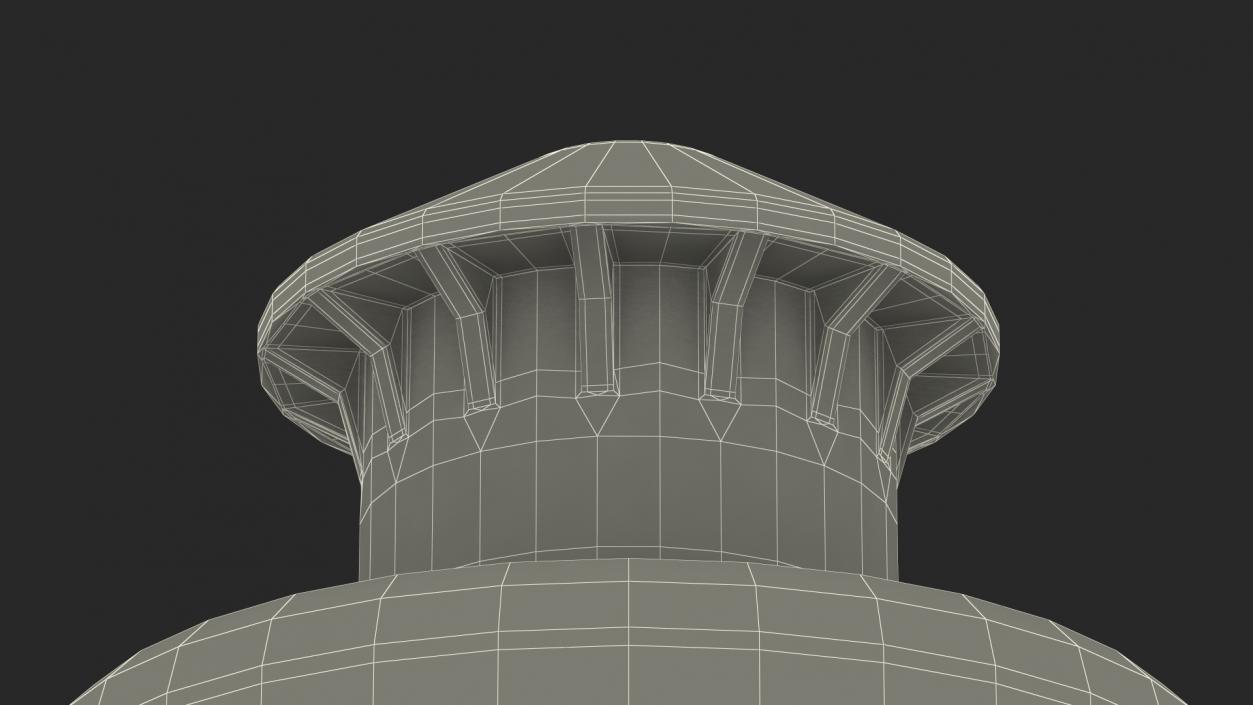 3D Push Pull Cap model