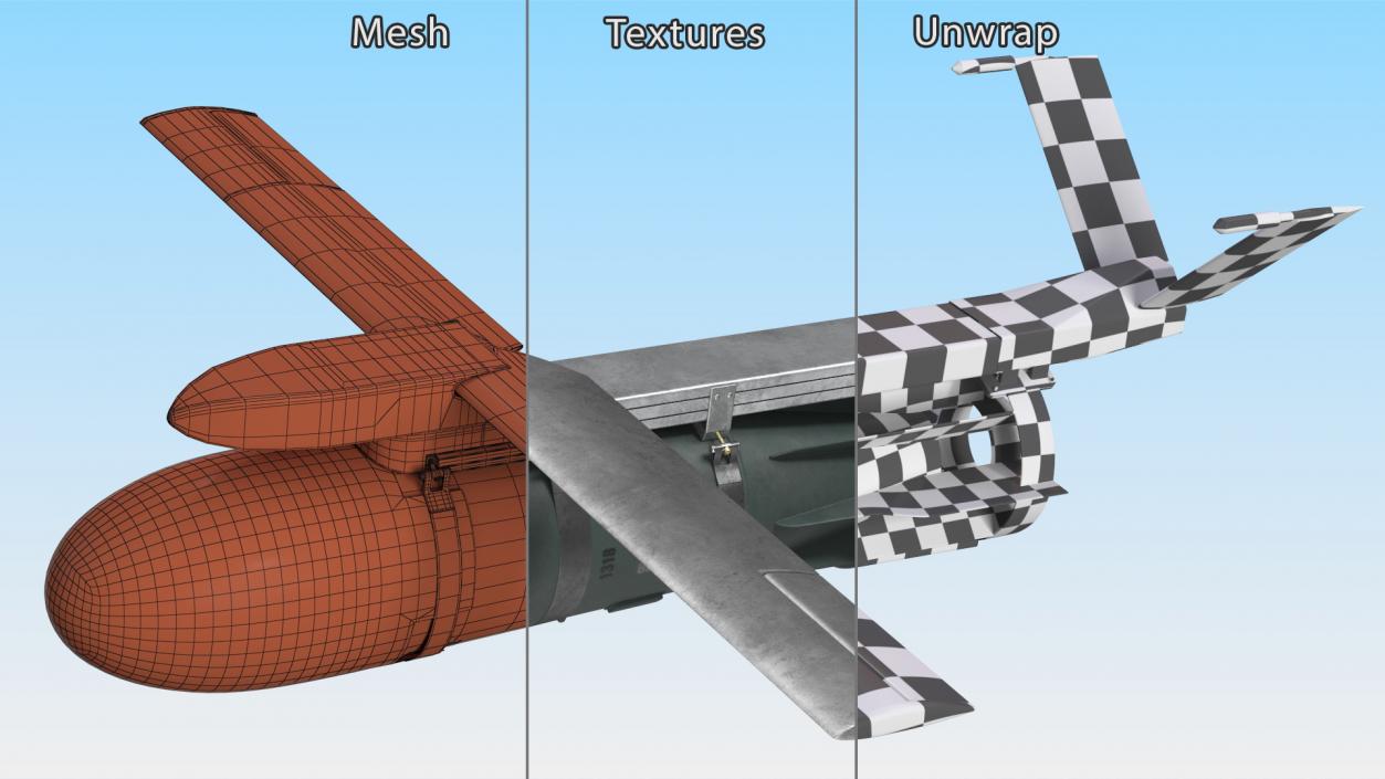 Russian FAB 1500 Air Bomb with UMPK 2 3D