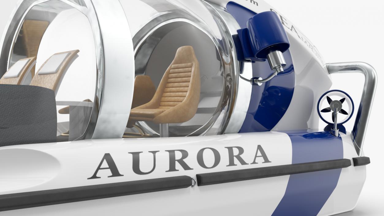 3D model AURORA 6 Luxury Private Submarine 2