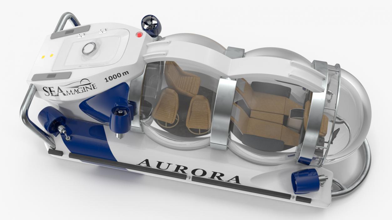 3D model AURORA 6 Luxury Private Submarine 2