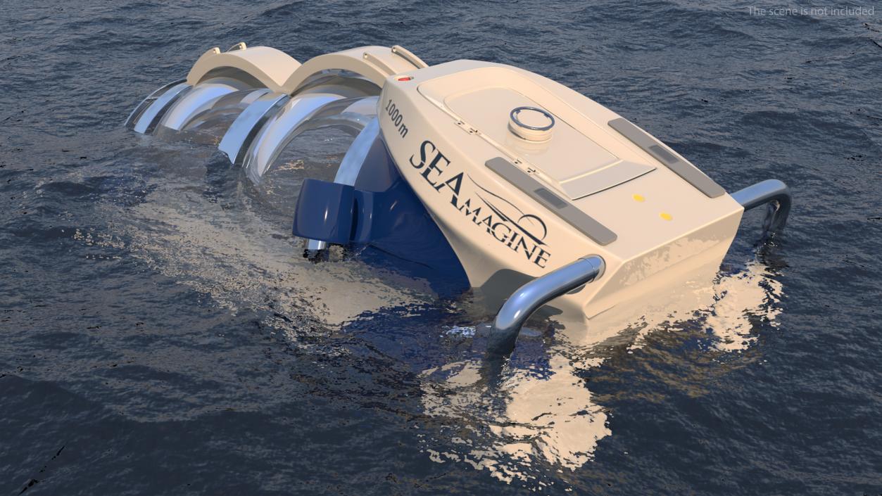 3D model AURORA 6 Luxury Private Submarine 2