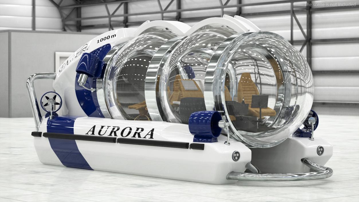 3D model AURORA 6 Luxury Private Submarine 2