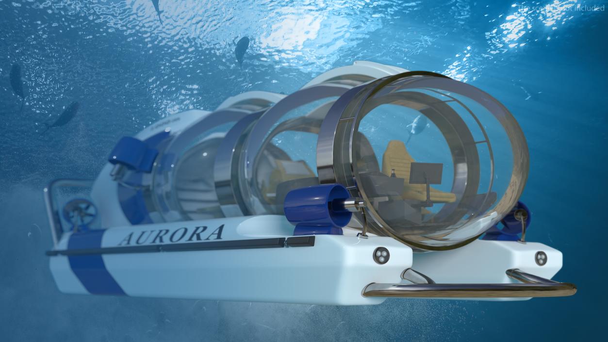 3D model AURORA 6 Luxury Private Submarine 2