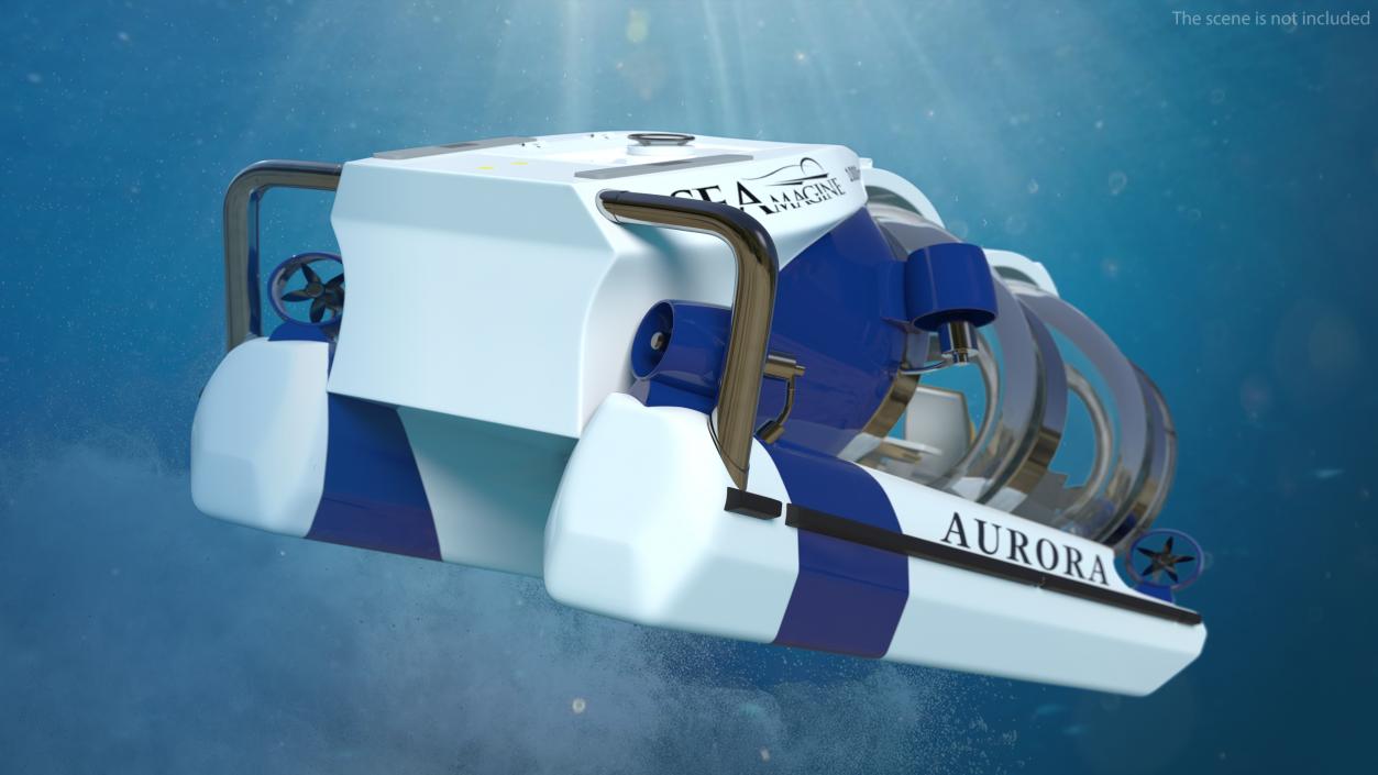 3D model AURORA 6 Luxury Private Submarine 2