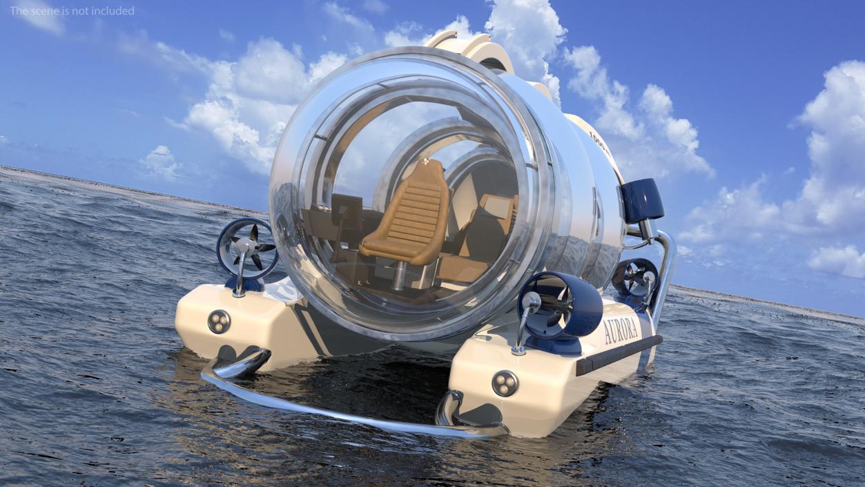 3D model AURORA 6 Luxury Private Submarine 2