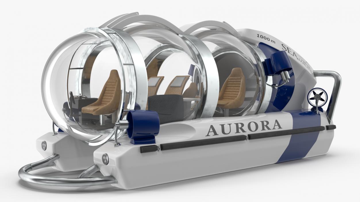 3D model AURORA 6 Luxury Private Submarine 2