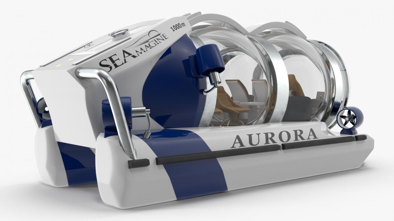 3D model AURORA 6 Luxury Private Submarine 2